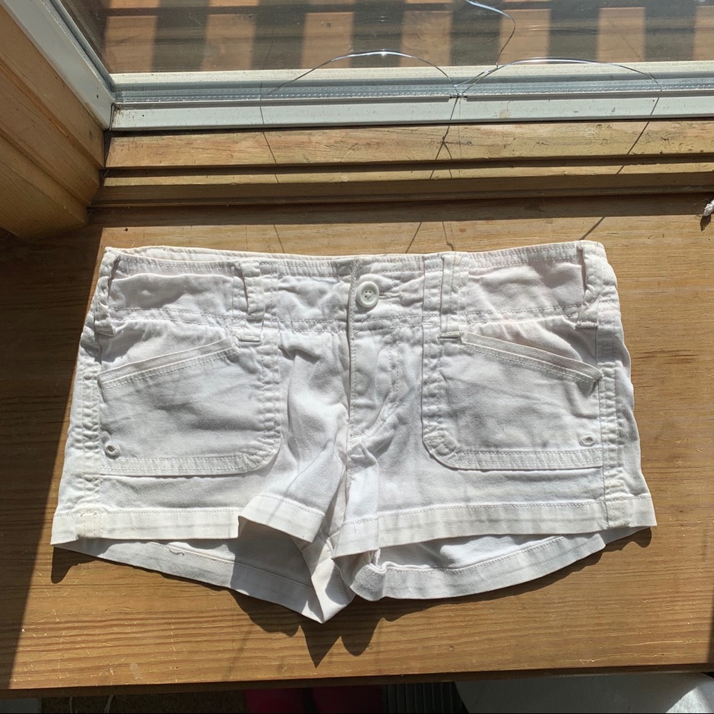 Hollister white shorts